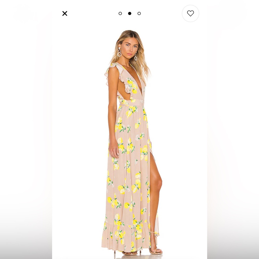 Majorelle Sweet Pea Dress in Tan Lemon - XS - Never worn!
